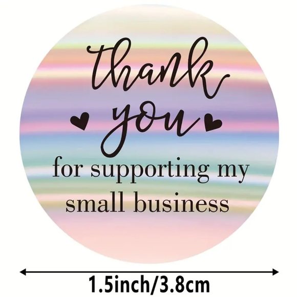 100 Thank You Stickers - Picture 2 of 3